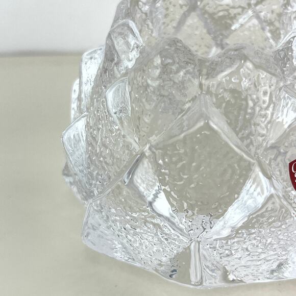 Orrefors Sweden Crystal Firefly Artichoke Nimbus Votive Candle Holder - Picture 3 of 5